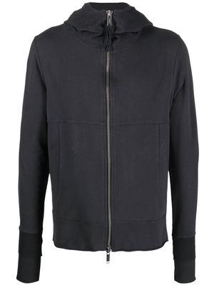 Thom Krom zip-up long-sleeved hoodie - Grey