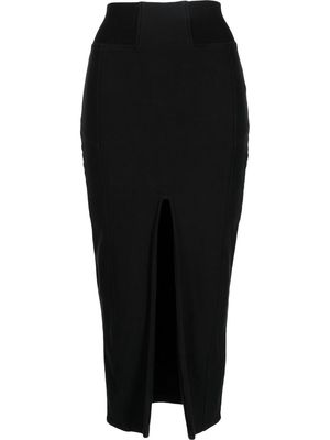 Thom Krom zipped cotton pencil skirt - Black