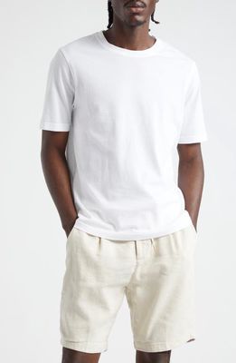 Thom Sweeney Classic Cotton T-Shirt in White 