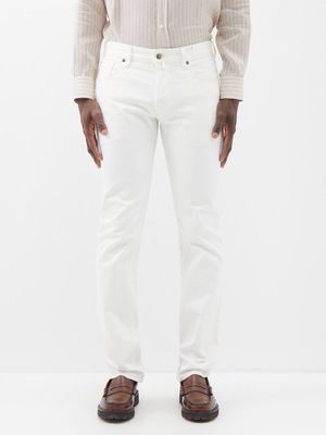 Thom Sweeney - Five Pocket Slim-leg Jeans - Mens - White