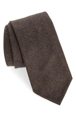 Thom Sweeney Wool Tie in Brown