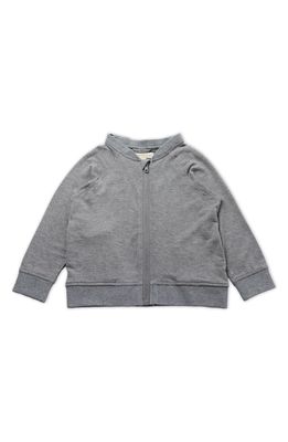THOUGHTFULLY HOODED Zip-Up Jacket & Hoods Set in Heather Gray