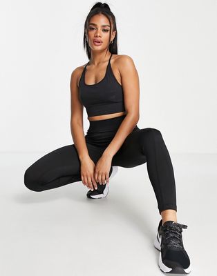 Threadbare Fitness gym leggings with pocket detail in black