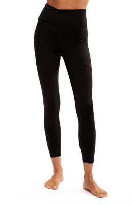 Threads 4 Thought Apryl Super High Waist Ankle Leggings in Jet Black