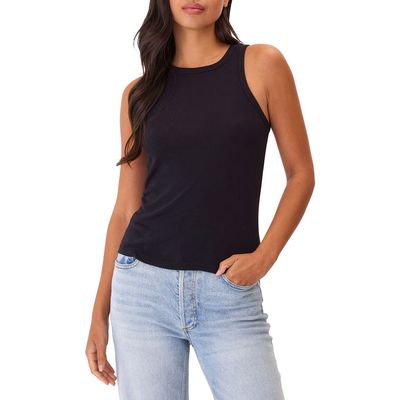 Threads 4 Thought Bailey Feather Ribbed Tank in Black