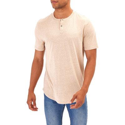 Threads 4 Thought Baseline Slub Henley in Chai