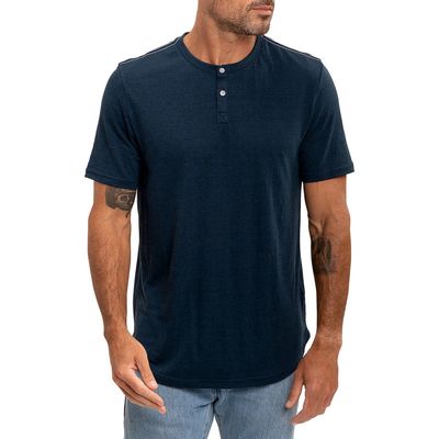 Threads 4 Thought Baseline Slub Henley in Midnight 