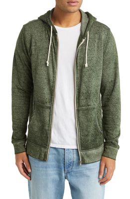 Threads 4 Thought Burnout Organic Cotton Blend Zip Hoodie in Rosin