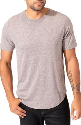 Threads 4 Thought Contrast Stitch Crewneck T-Shirt in Heather Grey