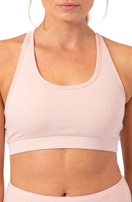 Threads 4 Thought Malana T-Back Sports Bra in Heather Nomad
