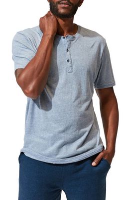Threads 4 Thought Men's Slub Henley in China Blue