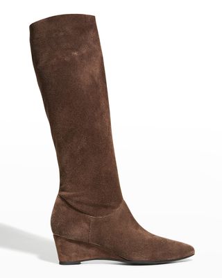 Thrill Suede Wedge Boots