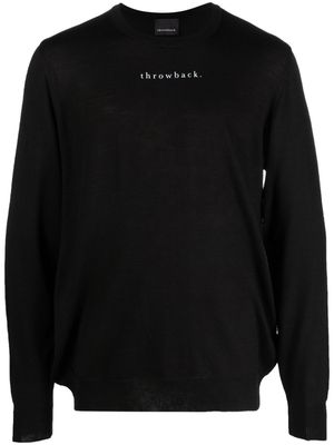 Throwback. Draft wool-blend jumper - Black