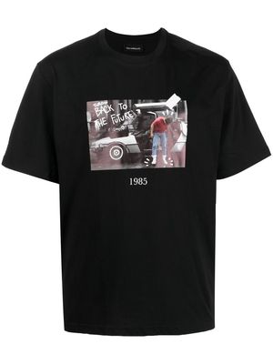 Throwback. graphic-print short-sleeved T-shirt - Black