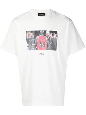 Throwback. I'm Back basketball print T-shirt - White