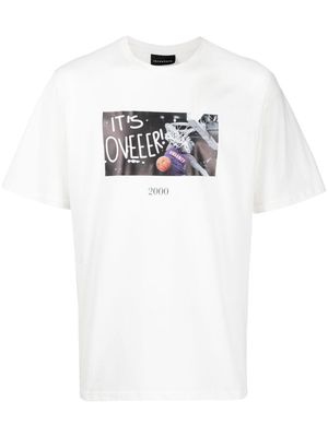 Throwback. Over cotton T-shirt - White
