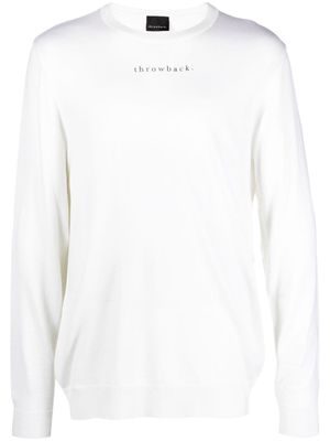 Throwback. Steve graphic-print jumper - White