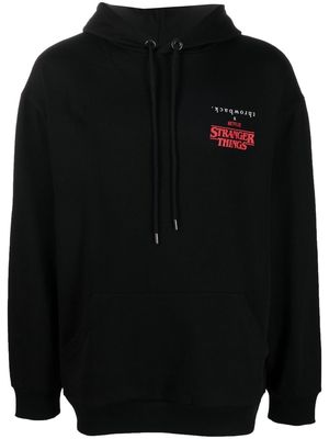 Throwback. Stranger Things graphic-print hoodie - Black