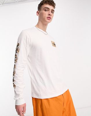 Thw North Face 'Lunar New Year' long sleeve chest logo t-shirt in white