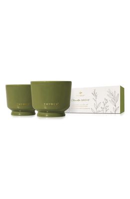 Thymes Citronella Grove Candle Duo in Green 