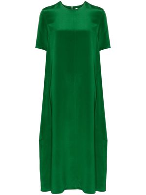 Tibi 4 Ply silk midi dress - Green
