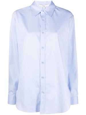 Tibi long-sleeve cotton shirt - Blue