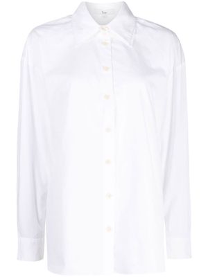 Tibi long-sleeve cotton shirt - White