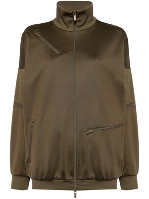 Tibi long-sleeve track jacket - Brown