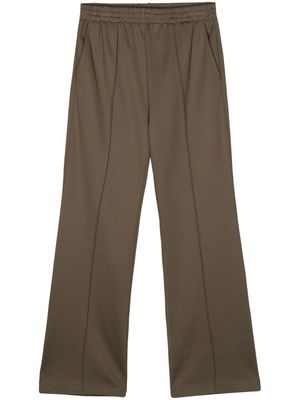 Tibi seam-detail straight-leg trousers - Green