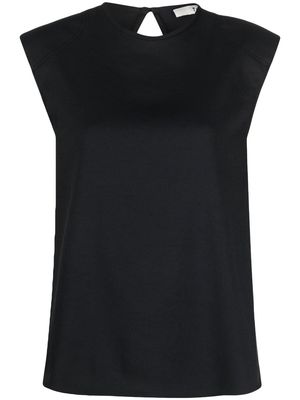 Tibi sleeveless keyhole-detail top - Black