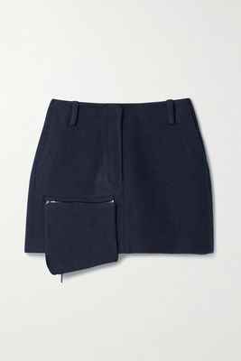 Tibi - Wool-blend Mini Skirt - Blue