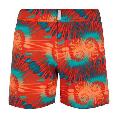 Tie & Dye Flat Belt Swim Shorts