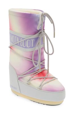 Tie Dye Icon Water Resistant Moon Boot® in Glacier Grey 