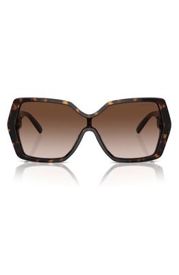 Tiffany & Co. 129mm Gradient Pillow Sunglasses in Havana 