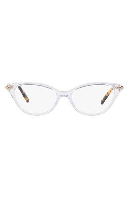 Tiffany & Co. 52mm Cat Eye Optical Glasses in Crystal
