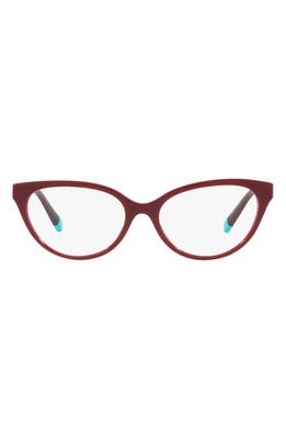 Tiffany & Co. 52mm Cat Eye Reading Glasses in Burgundy