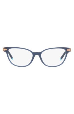 Tiffany & Co. 52mm Cat Eye Reading Glasses in Opal Blue