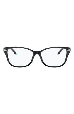 Tiffany & Co. 52mm Rectangular Optical Glasses in Black Blue