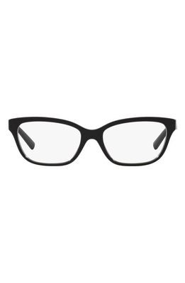 Tiffany & Co. 52mm Rectangular Optical Glasses in Black 