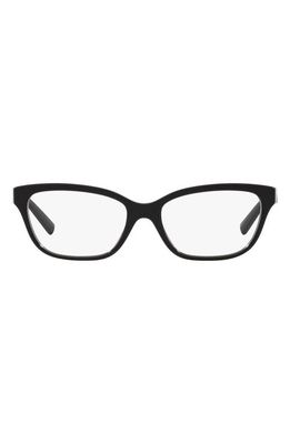Tiffany & Co. 52mm Rectangular Reading Glasses in Black