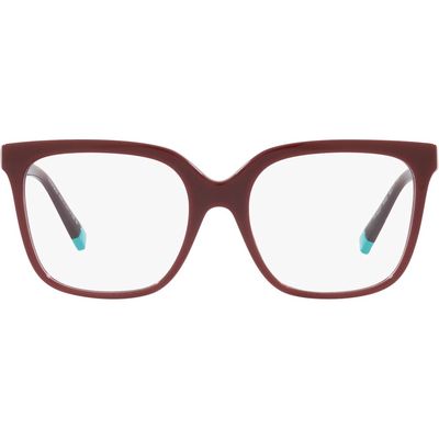 Tiffany & Co. 52mm Square Optical Glasses in Burgundy 