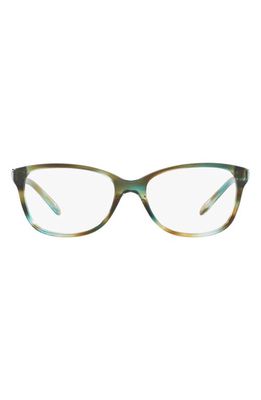 Tiffany & Co. 52mm Square Optical Glasses in Havana Blue