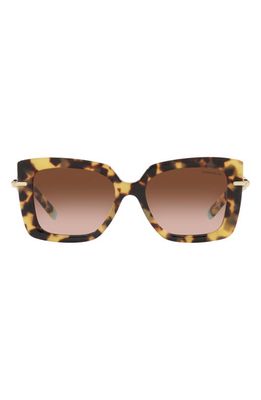 Tiffany & Co. 53mm Gradient Butterfly Sunglasses in Mustard