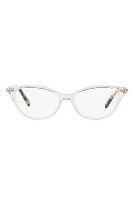 Tiffany & Co. 54mm Cat Eye Optical Glasses in Crystal 