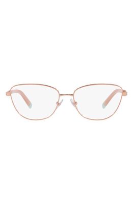 Tiffany & Co. 54mm Cat Eye Optical Glasses in Rose Gold