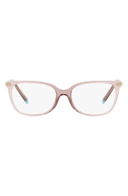 Tiffany & Co. 54mm Rectangular Optical Glasses in Pink Gradient