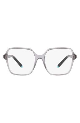 Tiffany & Co. 54mm Square Optical Glasses in Shiny Gunmetal
