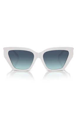 Tiffany & Co. 55mm Gradient Cat Eye Sunglasses in Blue White