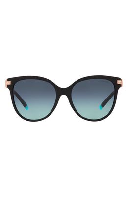 Tiffany & Co. 55mm Gradient Pillow Sunglasses in Black