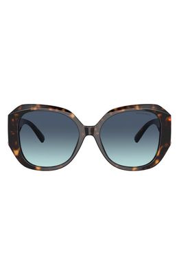 Tiffany & Co. 55mm Gradient Square Sunglasses in Brown/Blue Gradient